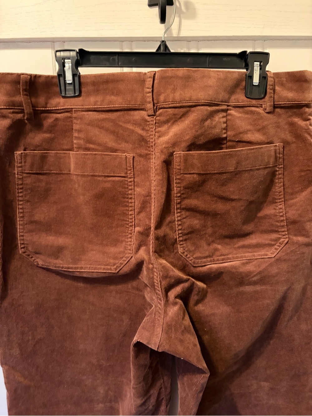 NWT J. Crew Factory Corduroy Pants Front Patch Pocket Wide-legs Brown Size 32 - Picture 7 of 8